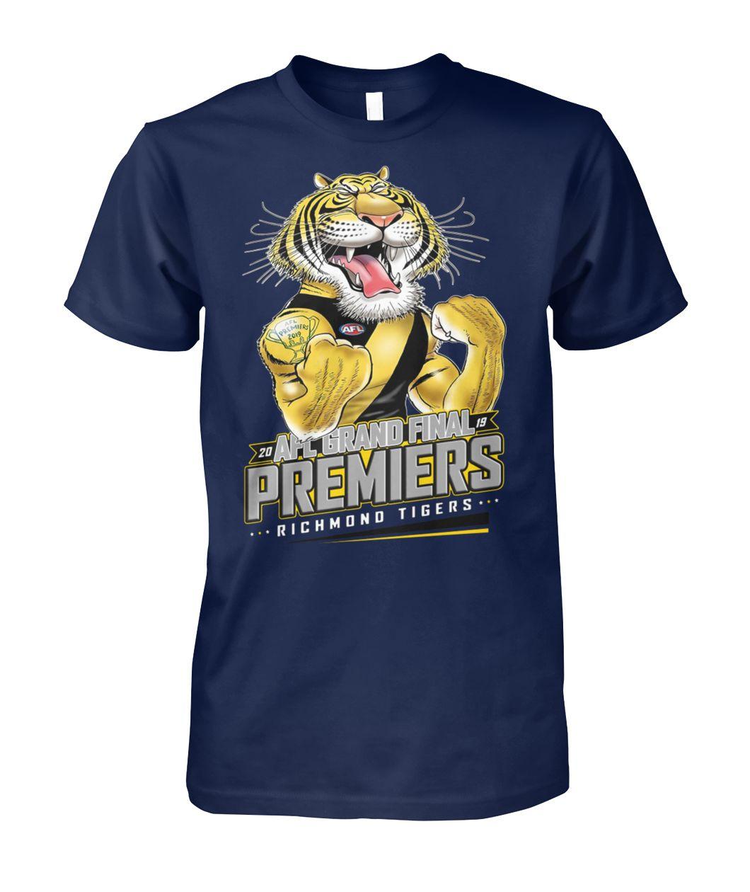 20 AFL grand final premiers richmond tigers unisex cotton tee