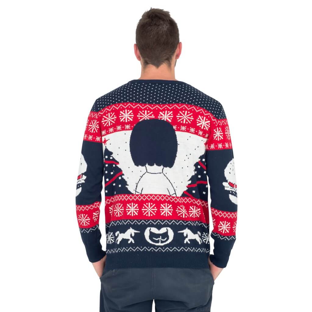 All I want for xmas is butts tina from bob’s burgers ugly christmas sweater - back