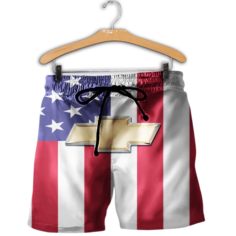 American flag chevrolet 3d shorts