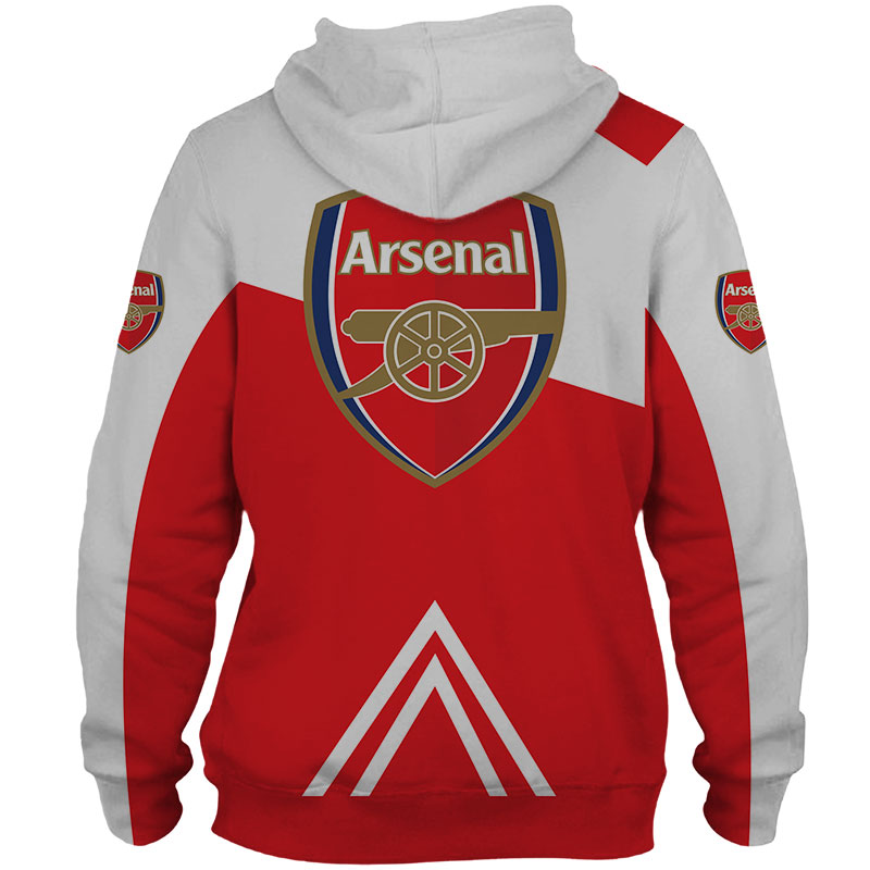 Arsenal football club puma all over print hoodie - back