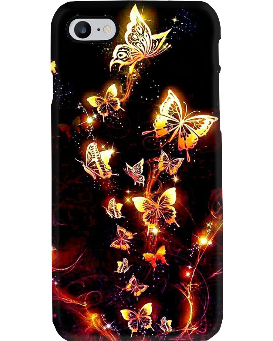 Beautiful golden butterfly phone case - 1