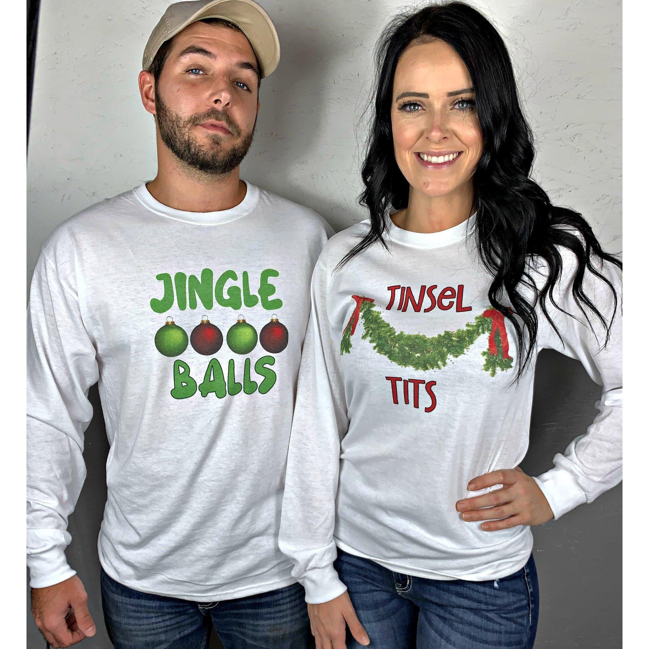 Christmas jingle balls and tinsel tits - size xl