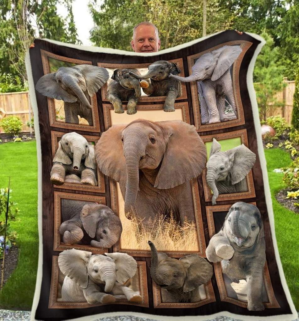 Cute elephants blanket 2