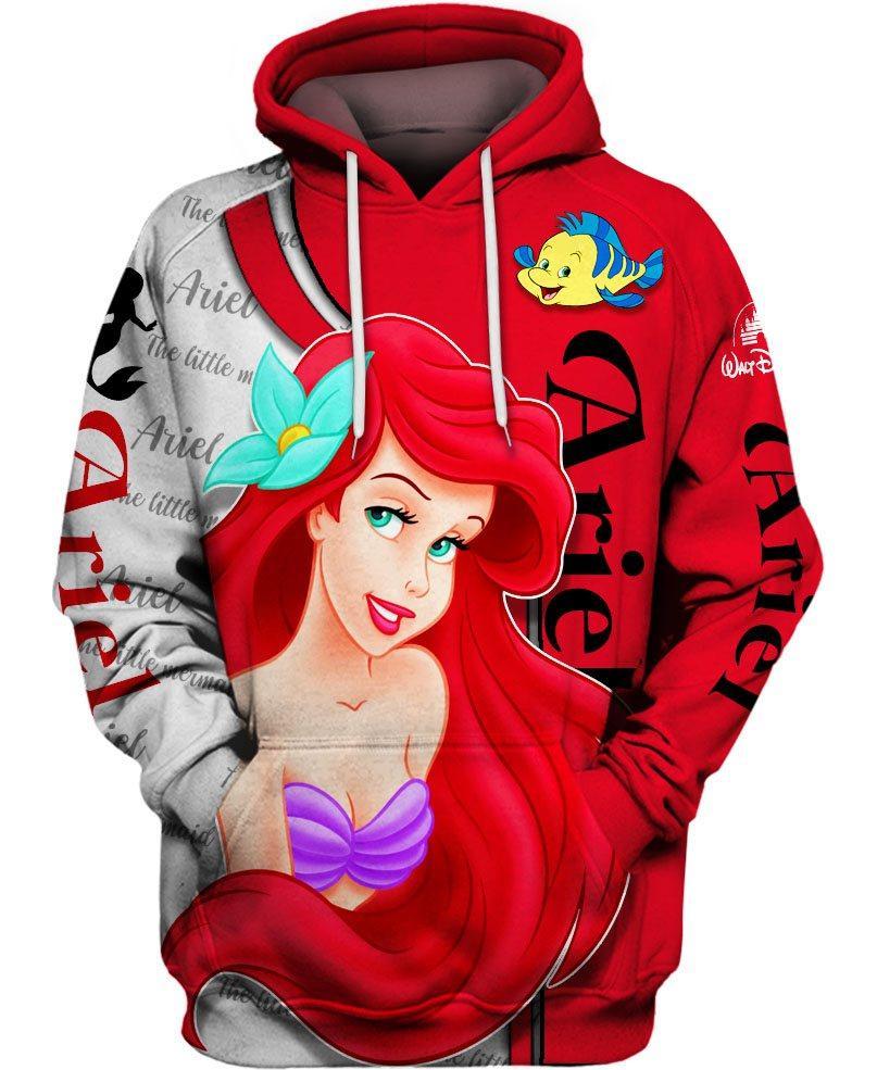 Disney ariel little mermaid 3d shirt