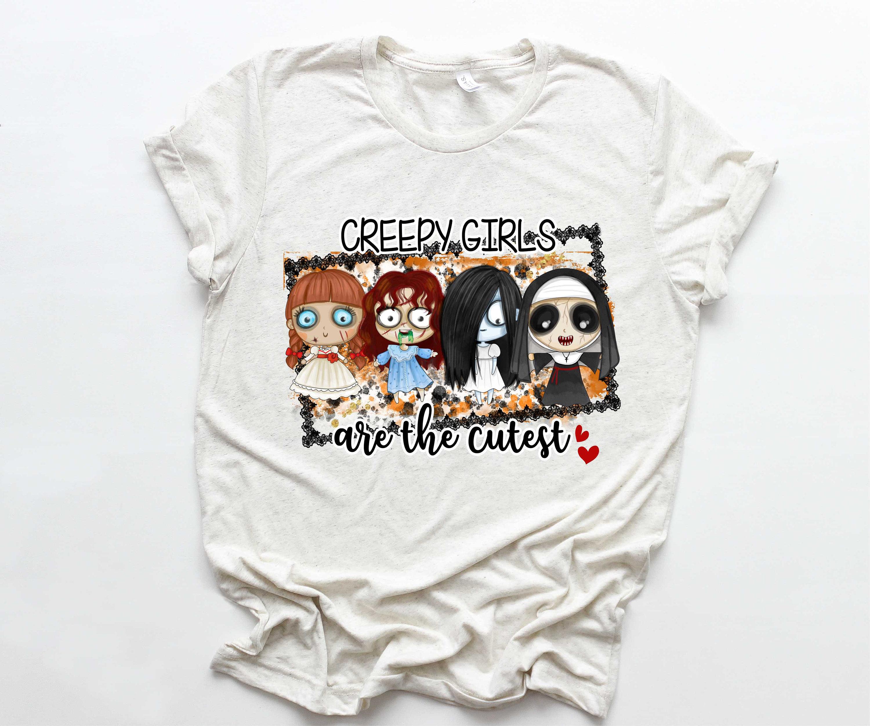 Horror movies creepy girl are the cutest halloween - size l