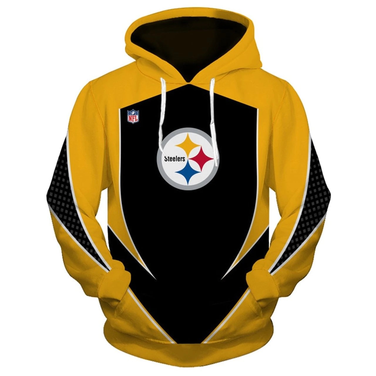 NFL pittsburgh steelers all over print hoodie - front
