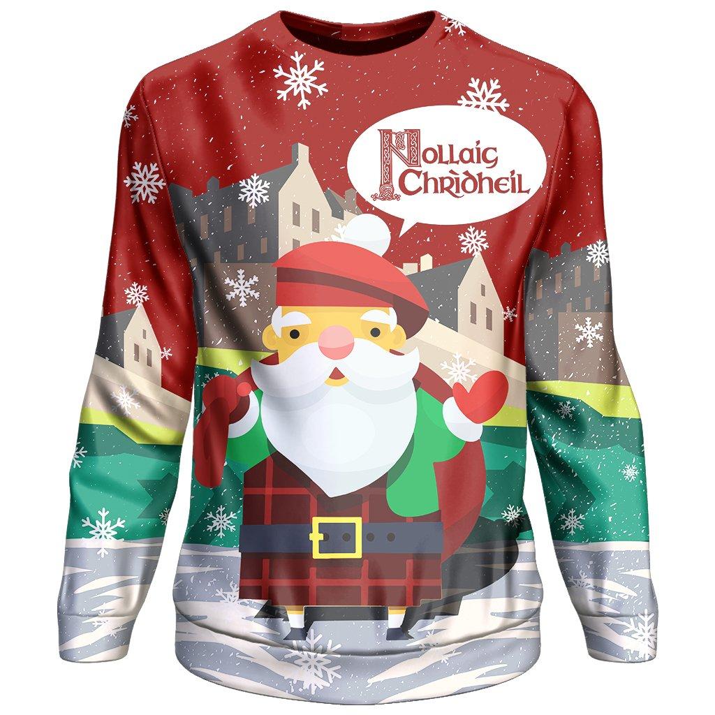Nollaig chridheil scotland christmas 3d sweater - size m