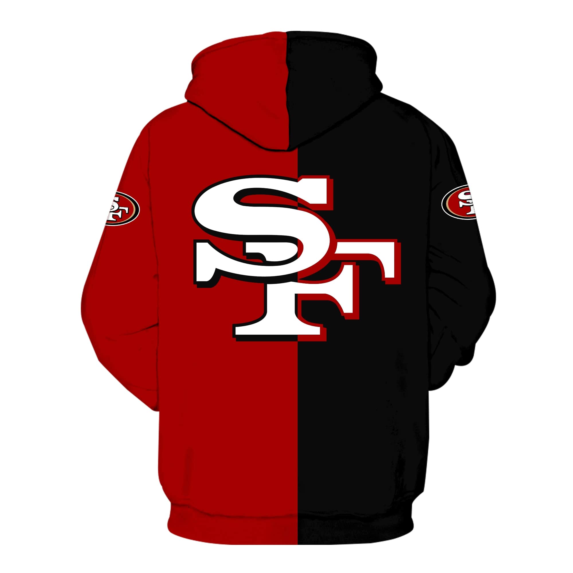 San francisco 49ers legends all over print hoodie - back