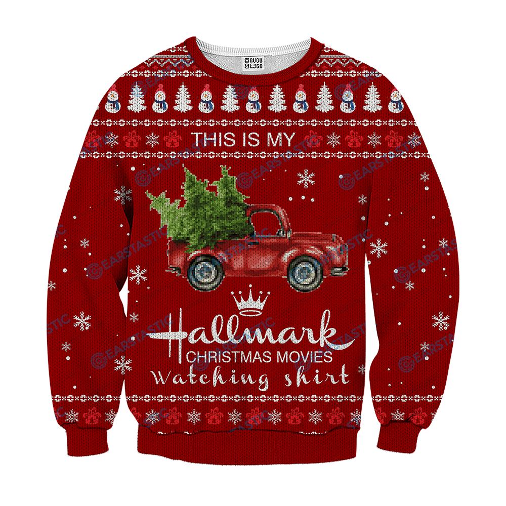 [The bestselling] This is my hallmark christmas movie watching shirt