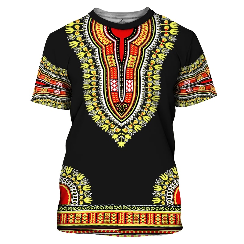 African dashiki all over print tshirt