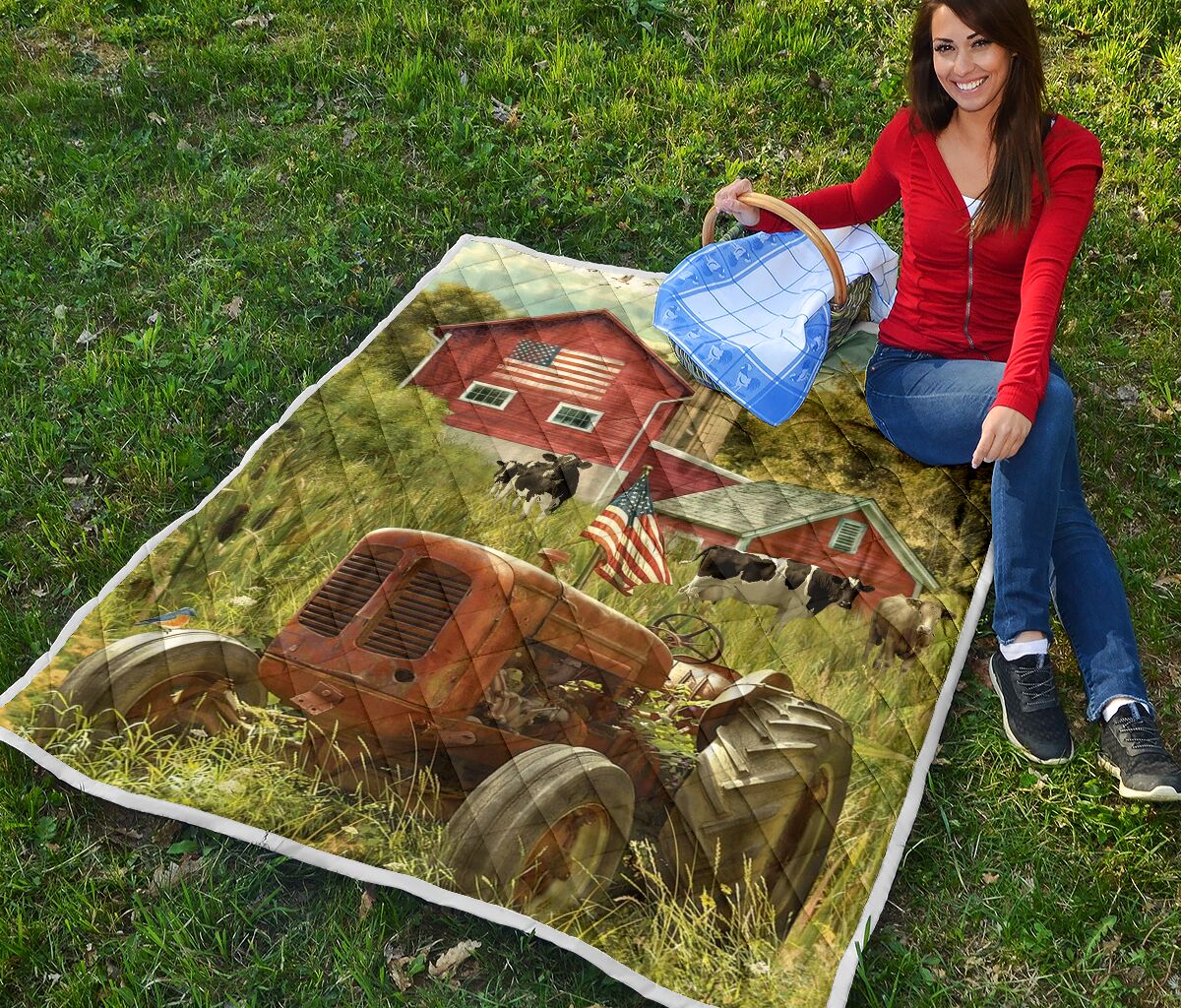 America farmer country life quilt 4