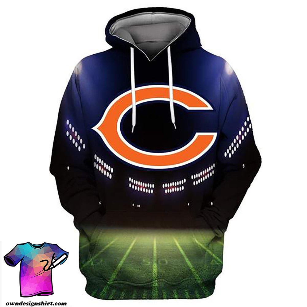 Chicago bears full printing hoodie