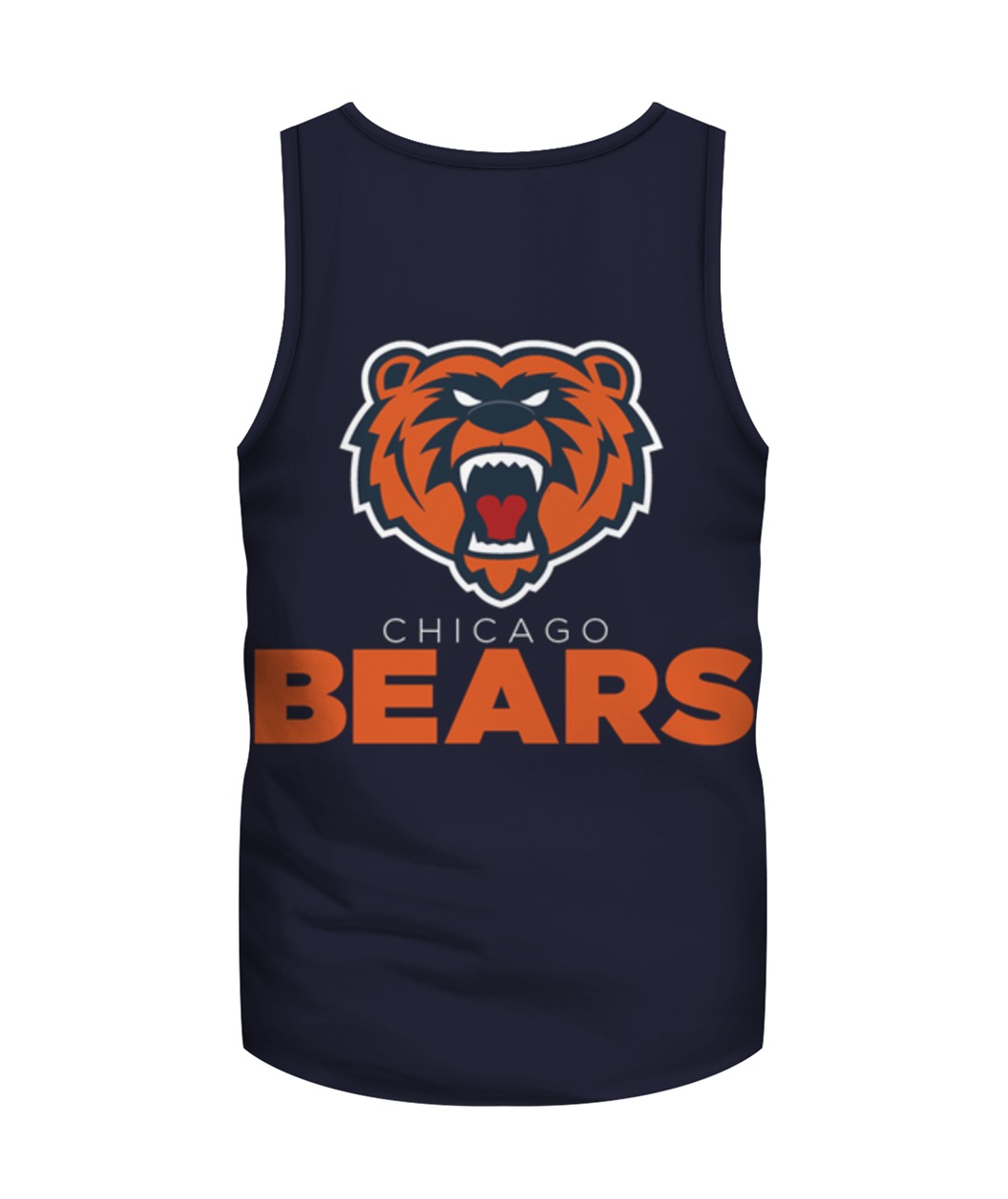Chicago bears mascot all over print tank top - back