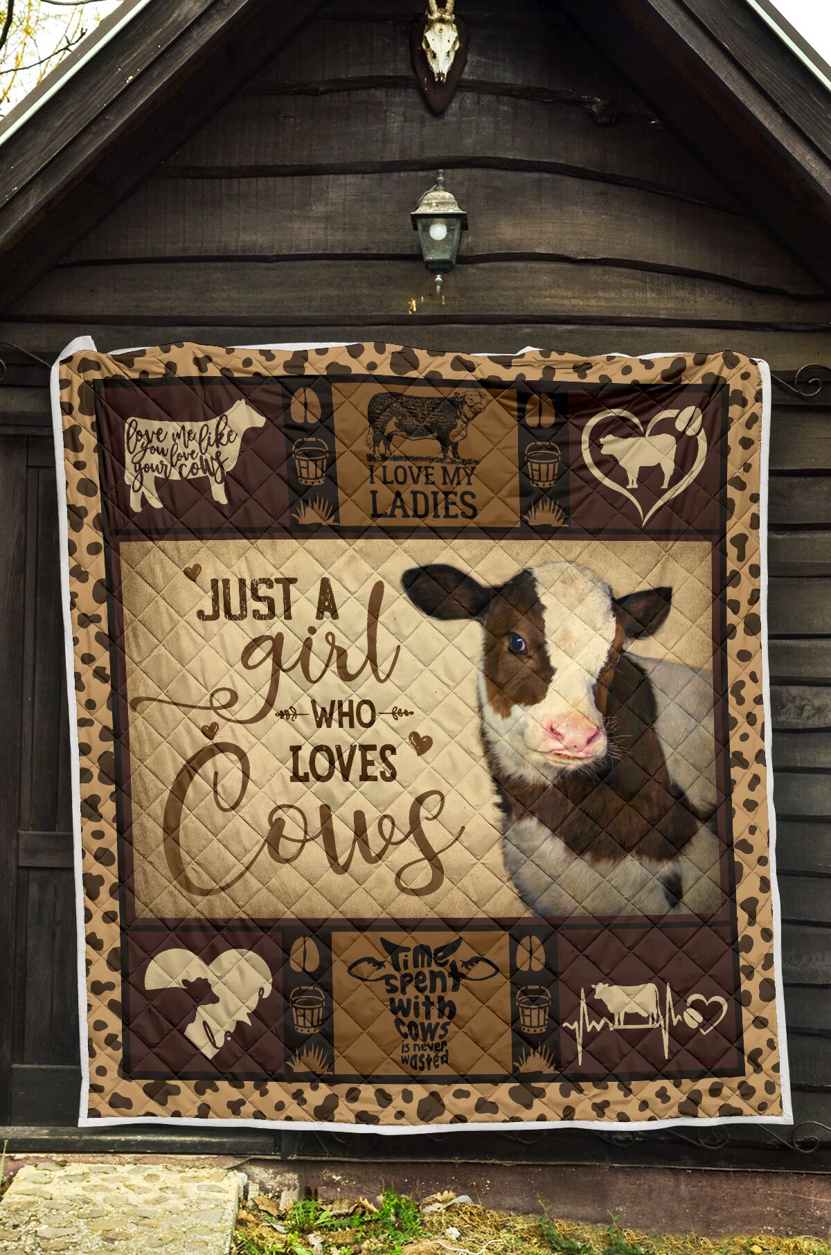 Farm just a girl who loves cows quilt 3