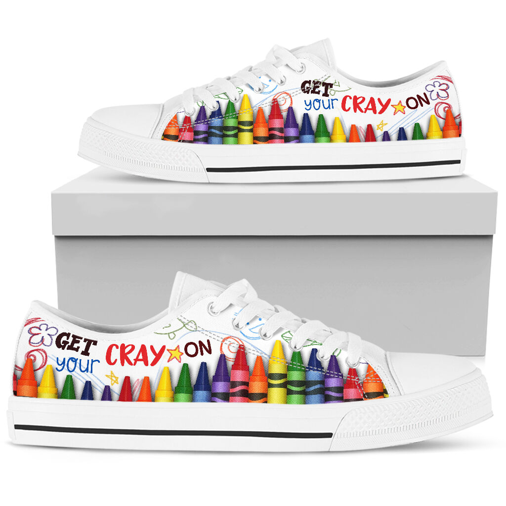 Get your cray on low top sneakers 2