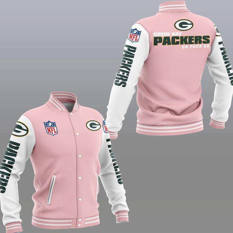 Green bay packers go pack go jacket - pink