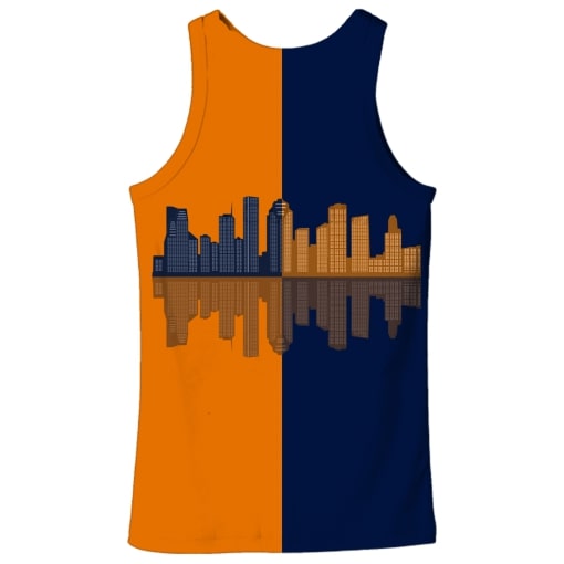 Houston astros and houston texans all over print tank top - back