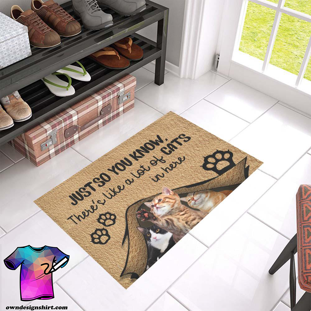 Just so you know there's like a lot of cats in here doormat