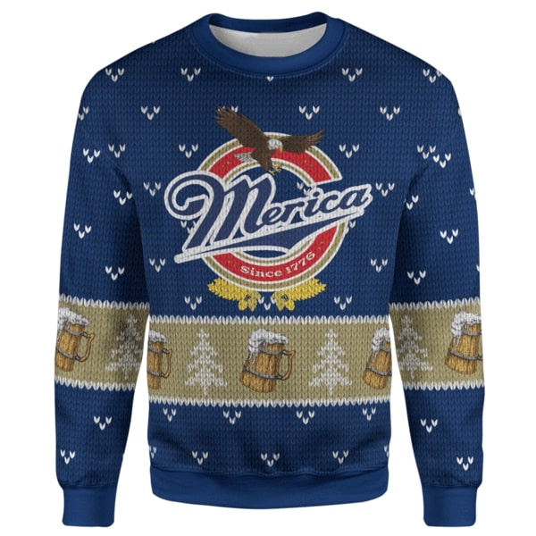 Merica since 1776 christmas sweater 1
