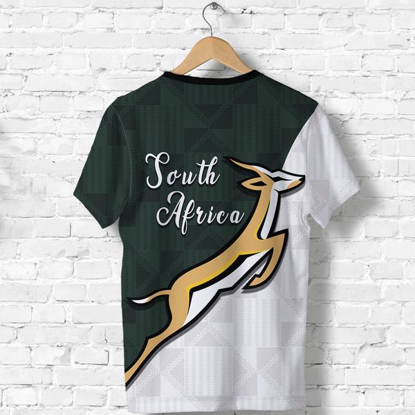 South africa springboks forever full printing tshirt - back