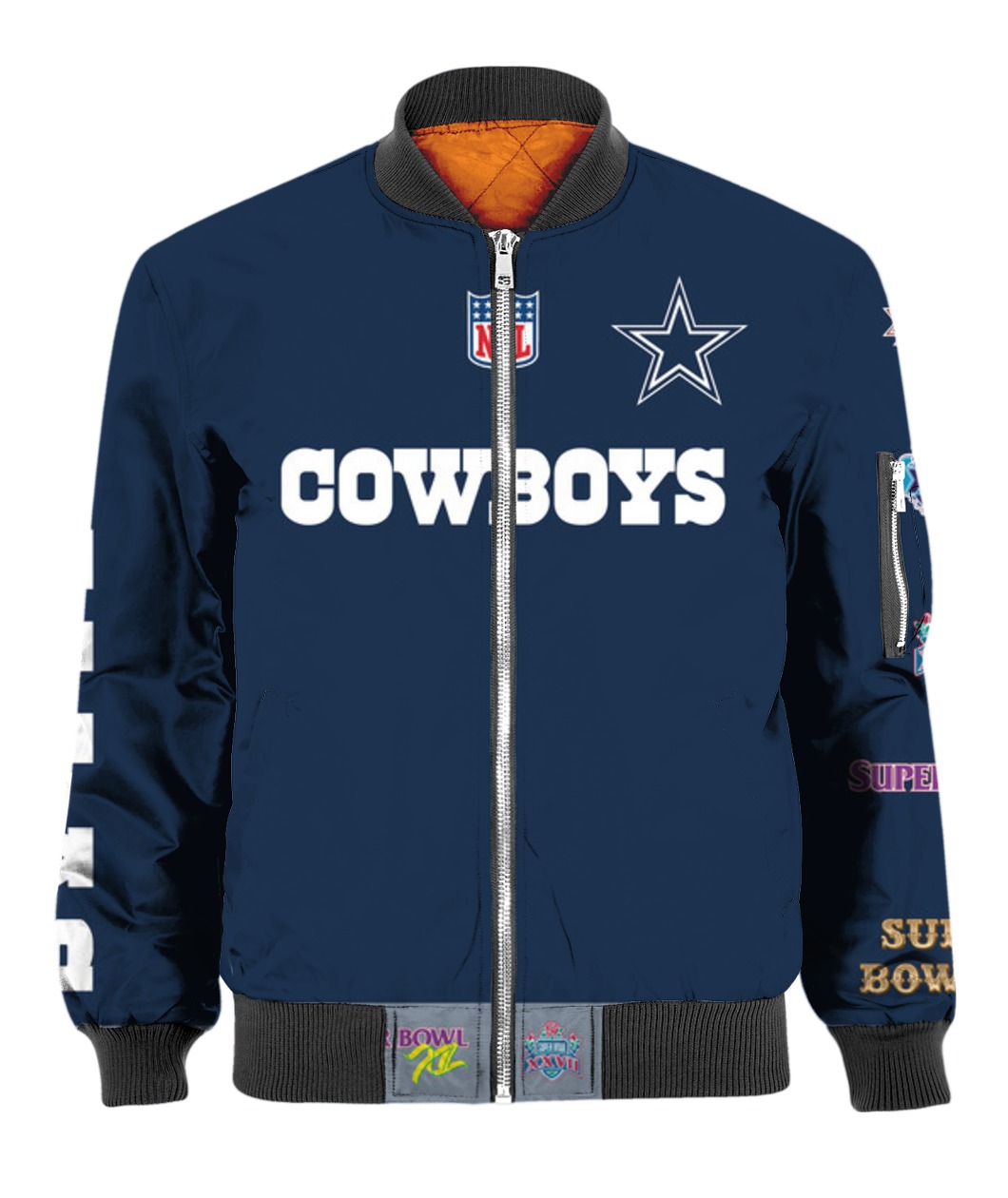Stand for the flag kneel for the cross dallas cowboys all over print bomber