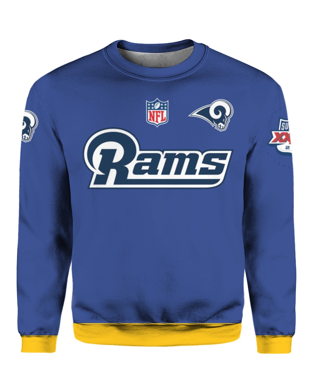 Stand for the flag kneel for the cross los angeles rams all over print sweatshirt