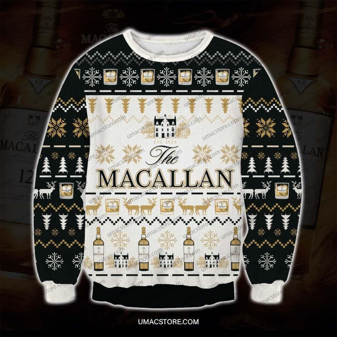 The macallan full printing ugly christmas sweater 2