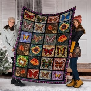 The voyage of butterflies fleece blanket 6