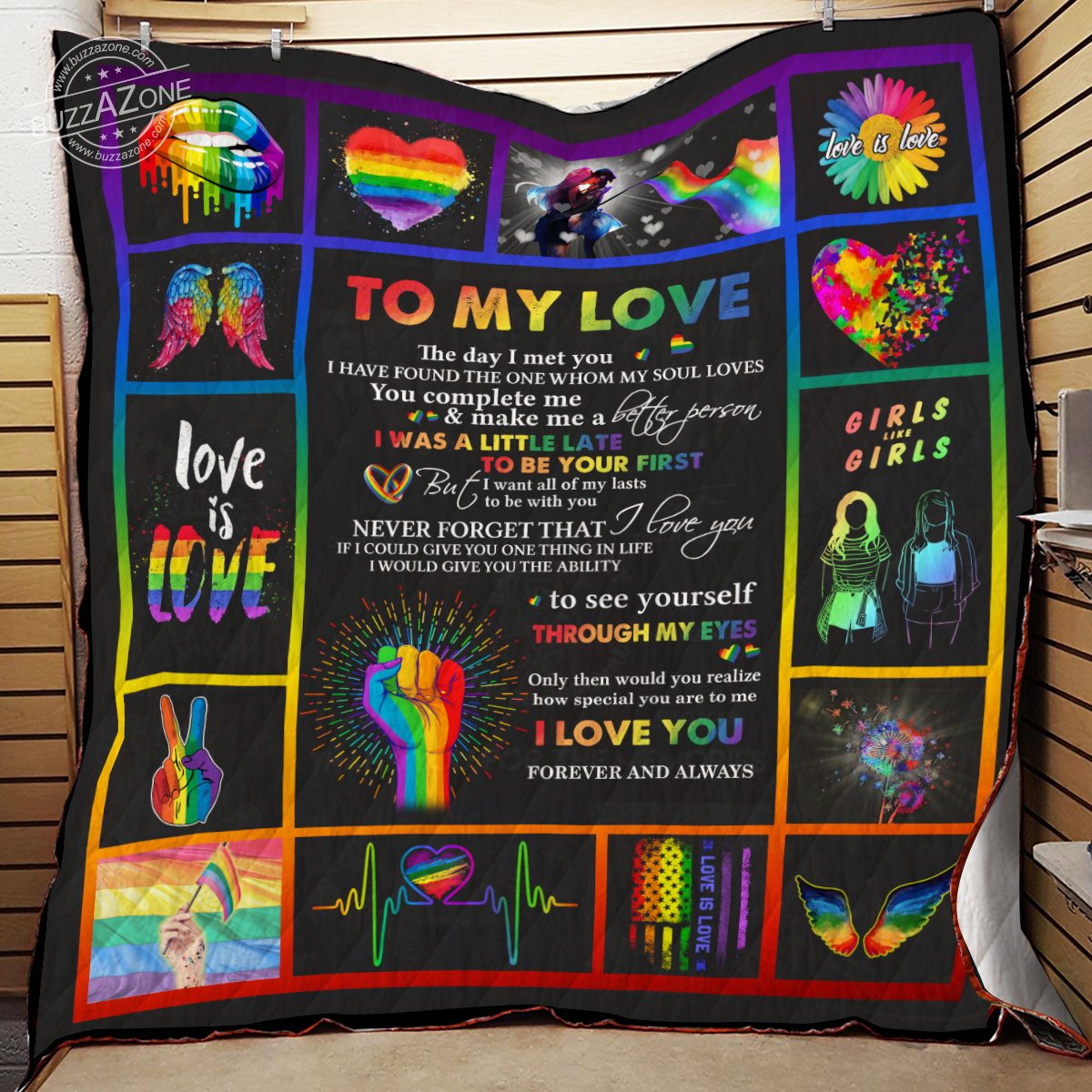 To my love the day i met you lgbt quilt 2
