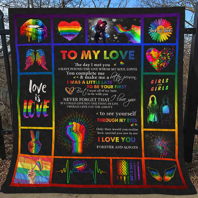 To my love the day i met you lgbt quilt 4