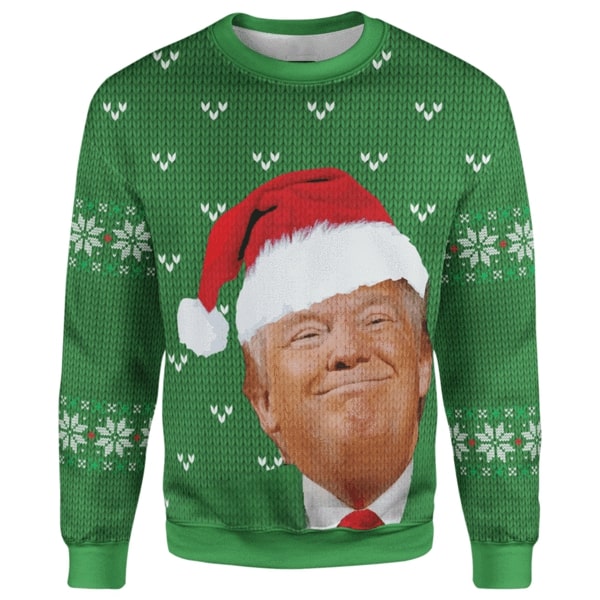 Trump smirking christmas full printing sweater 4