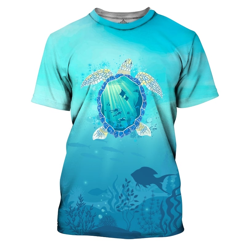 And into the ocean i go to lose my mind and find my soul seahorse full printing tshirt