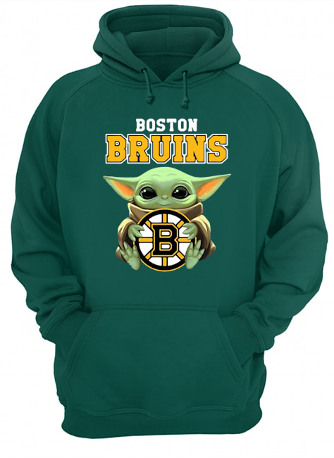 Baby yoda hug boston bruins hoodie