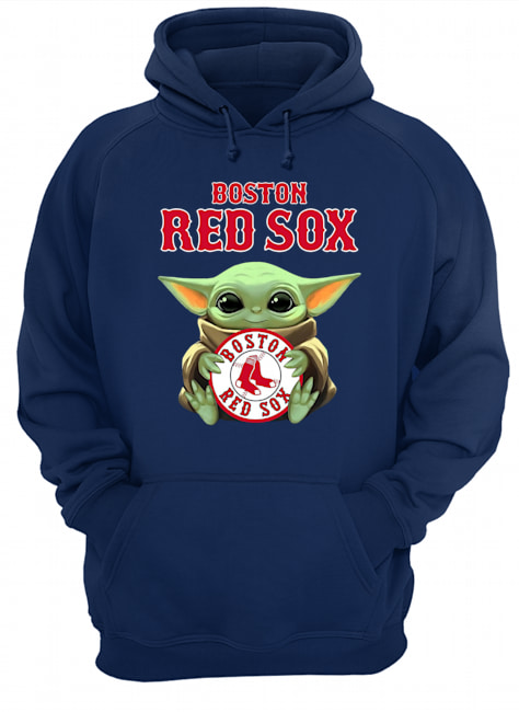Baby yoda hug boston red sox hoodie