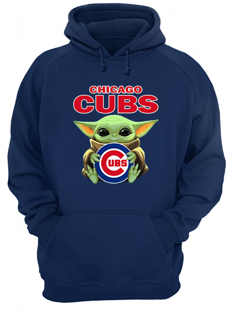 Baby yoda hug chicago cubs hoodie