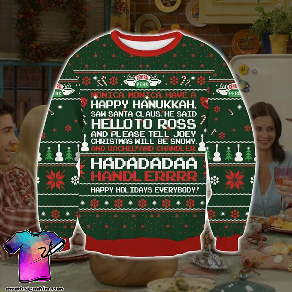 Friends phoebe's christmas song full printing ugly christmas sweater