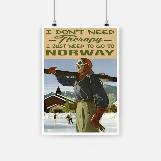 I don't need therapy i just need to go to norway poster 2