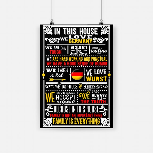 In this house we love germany poster 2
