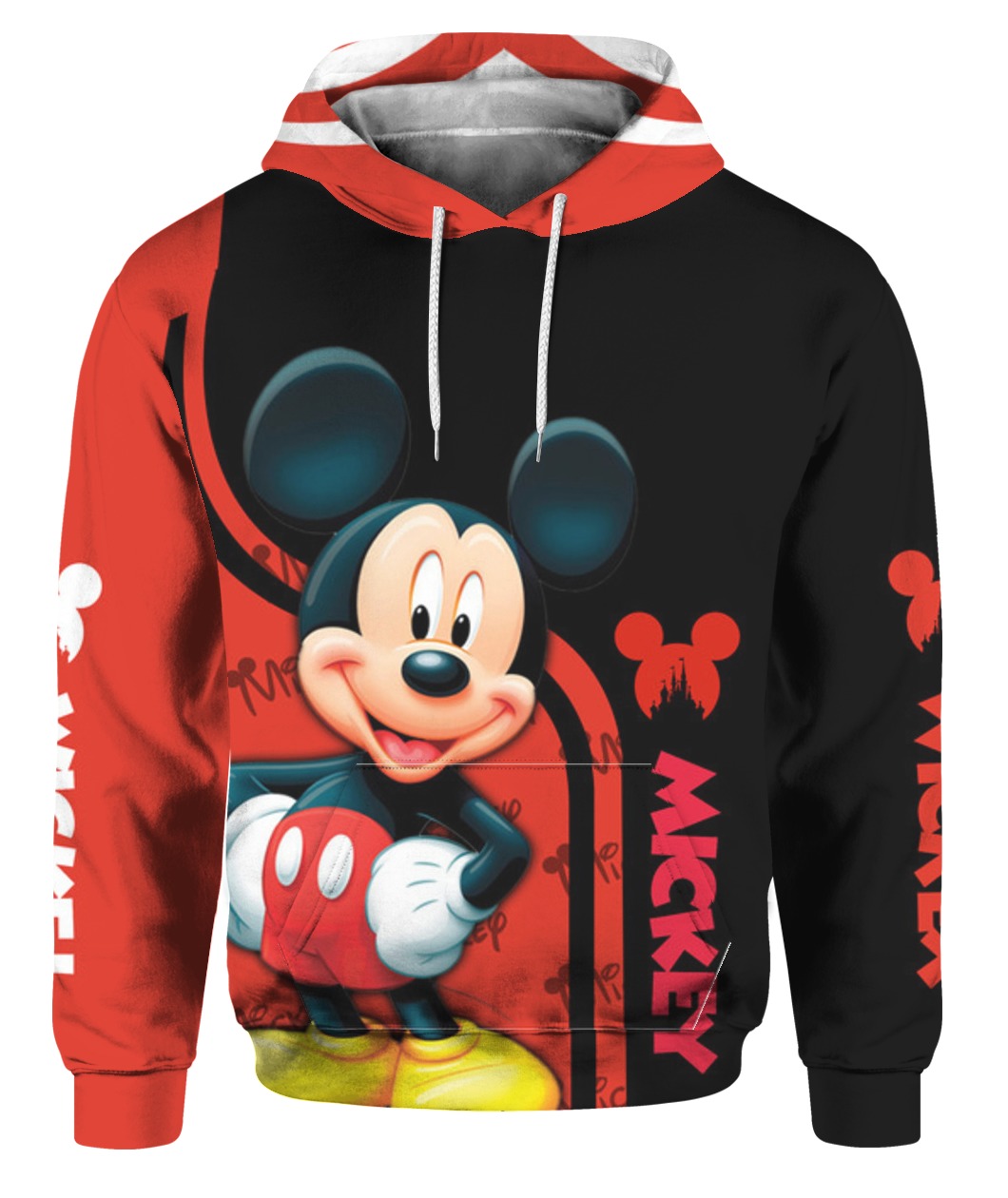 Mickey mouse all over print hoodie 1