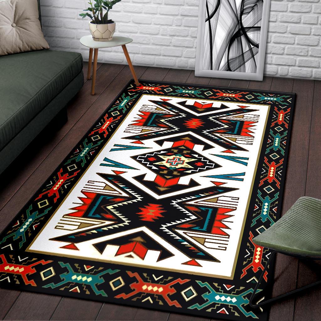 South west native american area rug 
