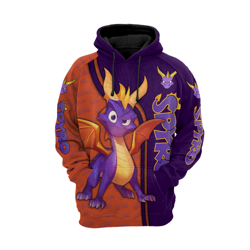 Spyro all over printed hoodie 1