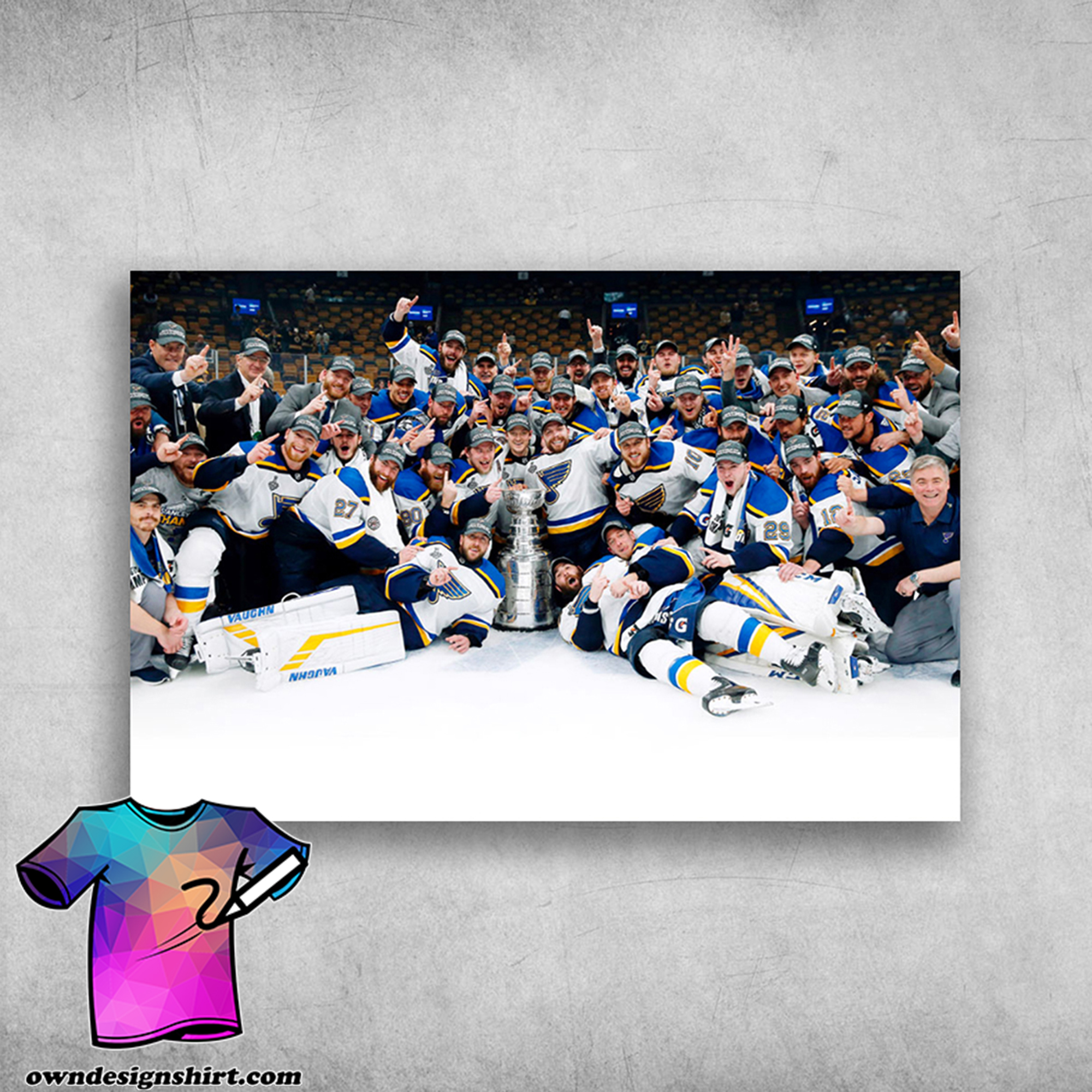 St louis blues win stanley cup for first time in franchise history poster