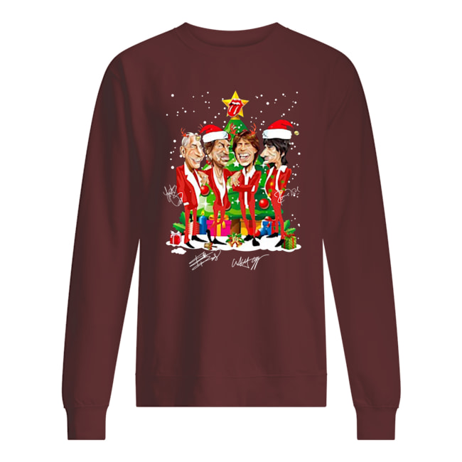 The rolling stone santa christmas weatshirt