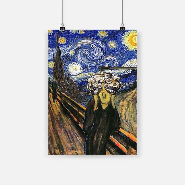 The starry night van gogh starry night oil painting poster 2