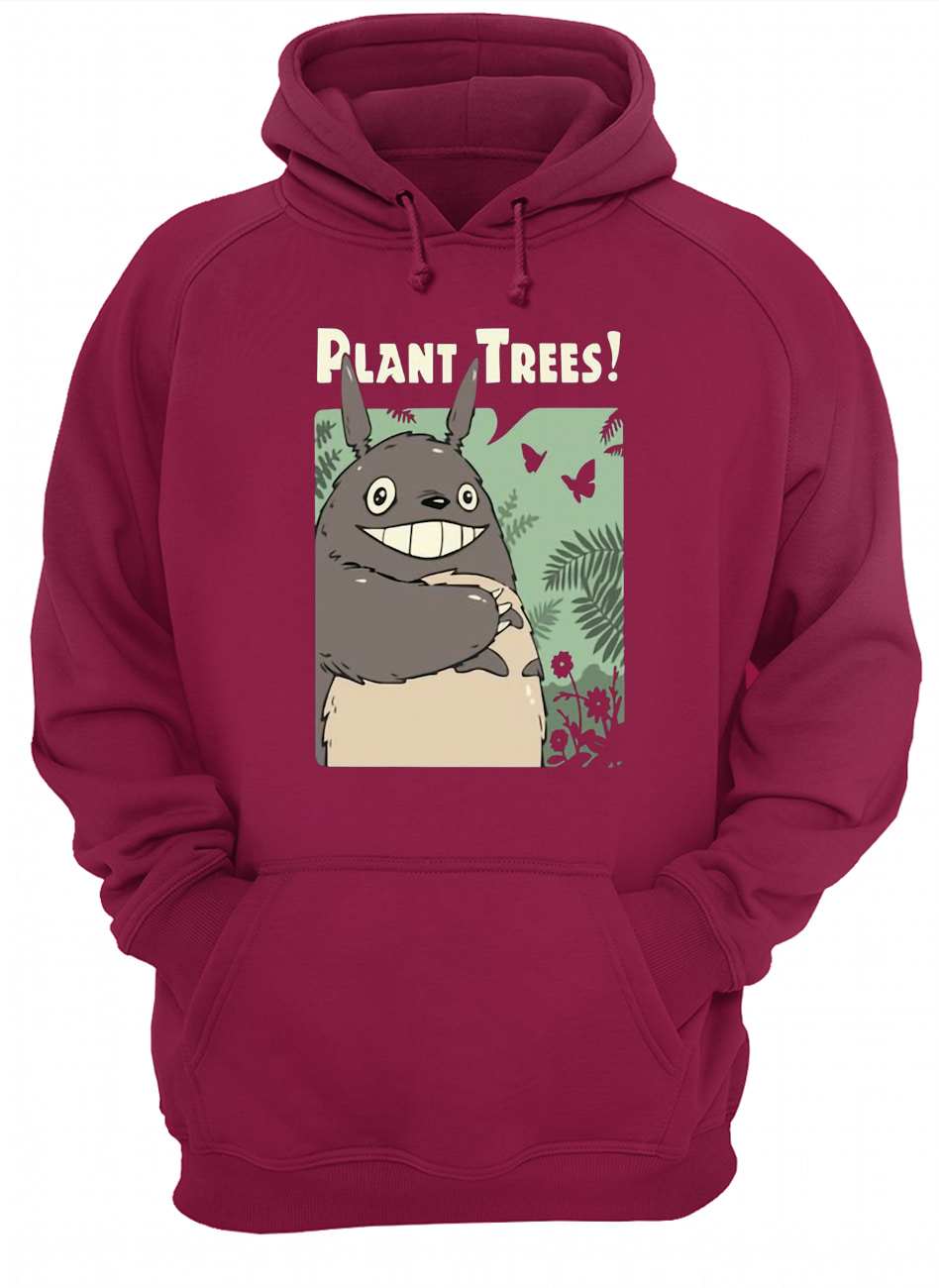 Totoro studio ghibli plant trees hoodie