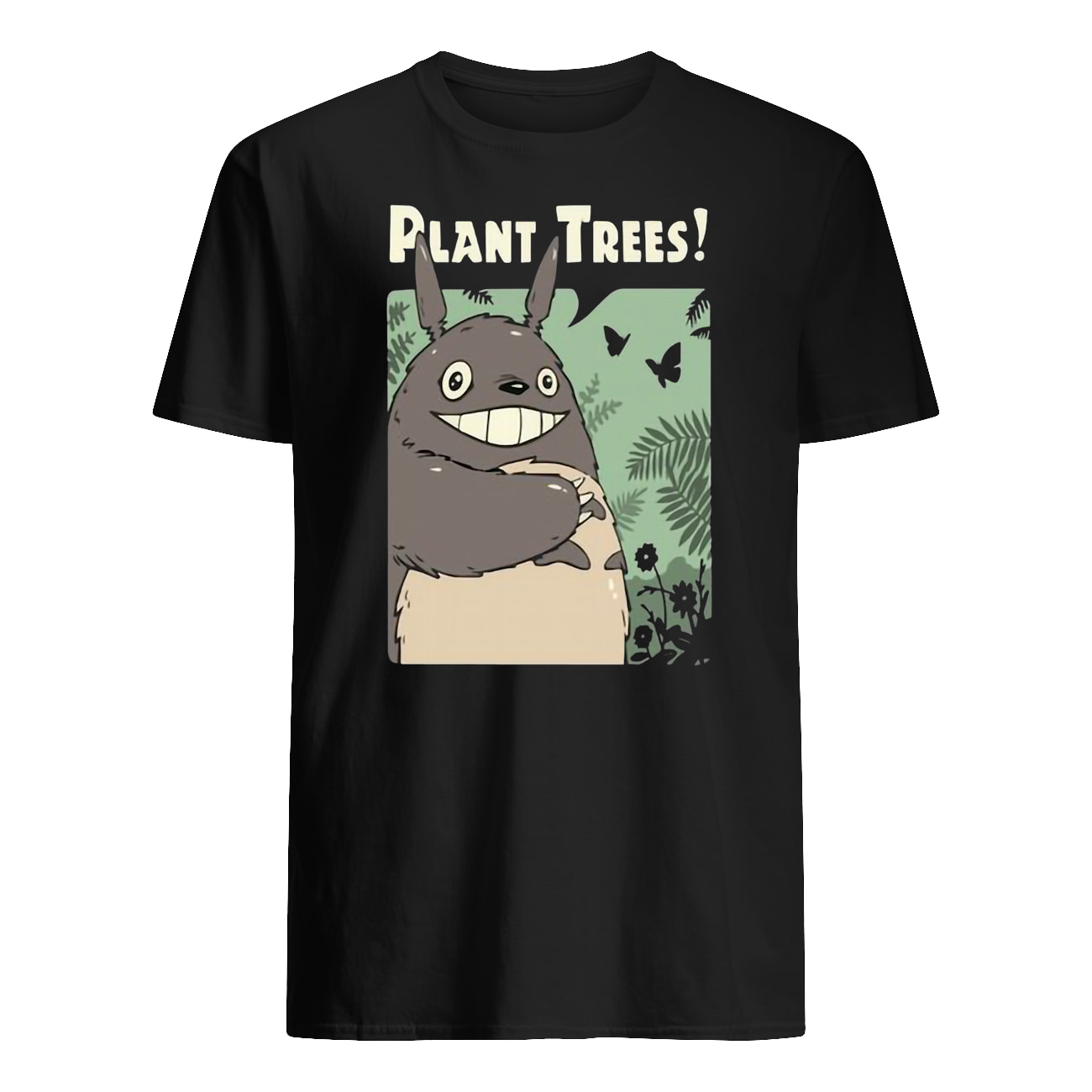 Totoro studio ghibli plant trees mens shirt