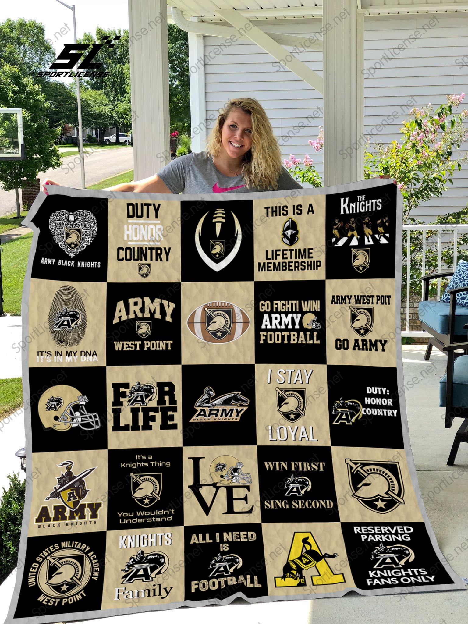 Army west point black knights quilt 1