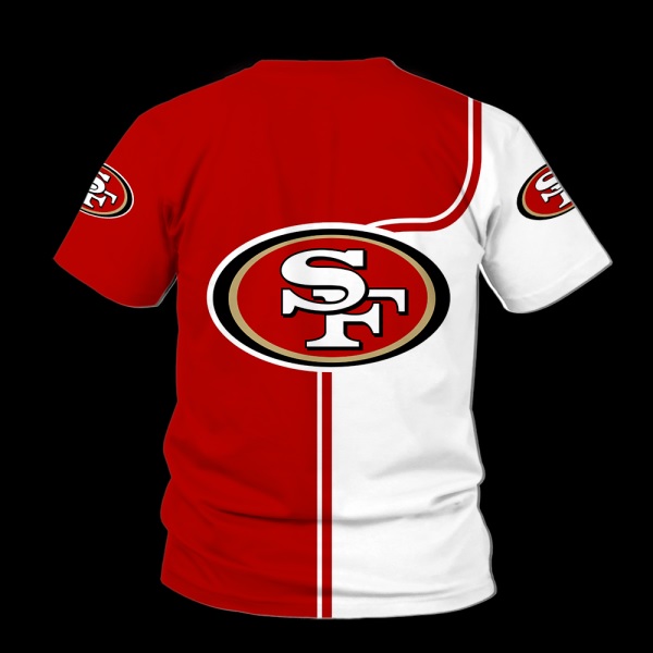 Baby yoda san francisco 49ers full over print tshirt - back