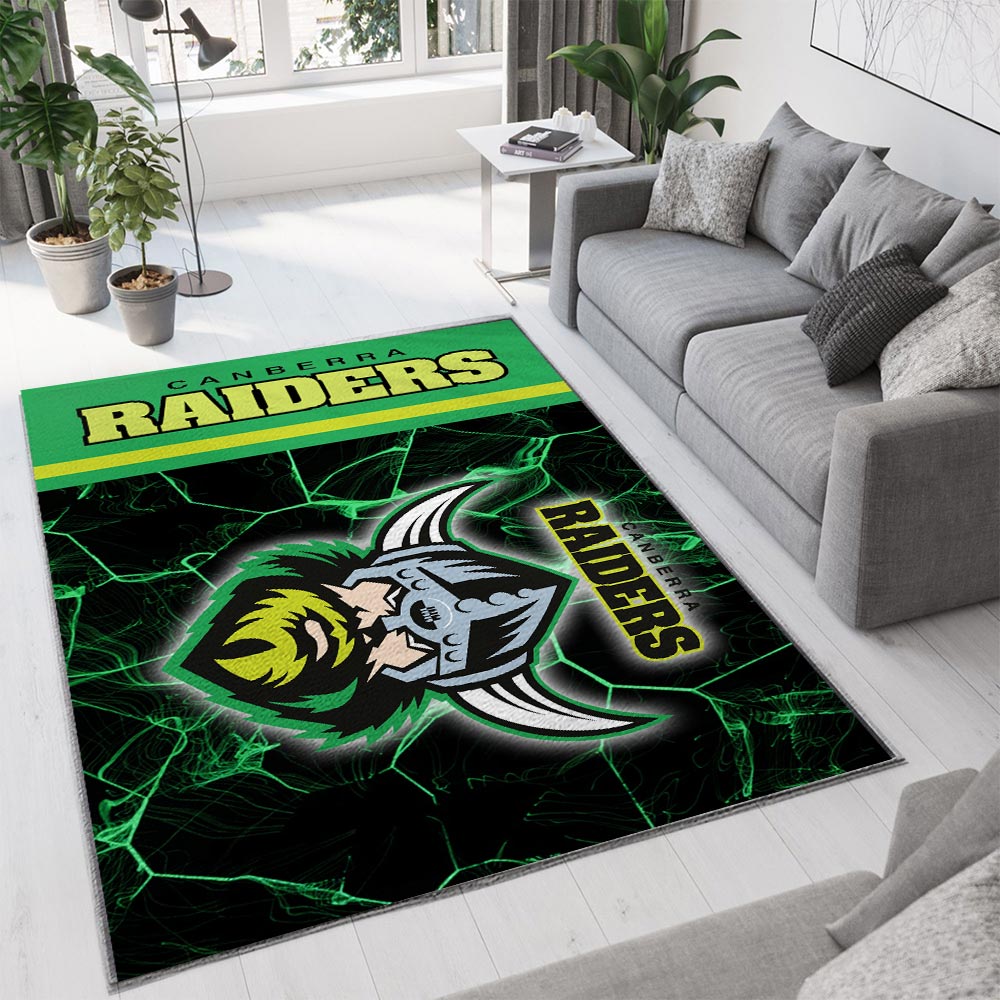 Canberra raiders all over print rug 1