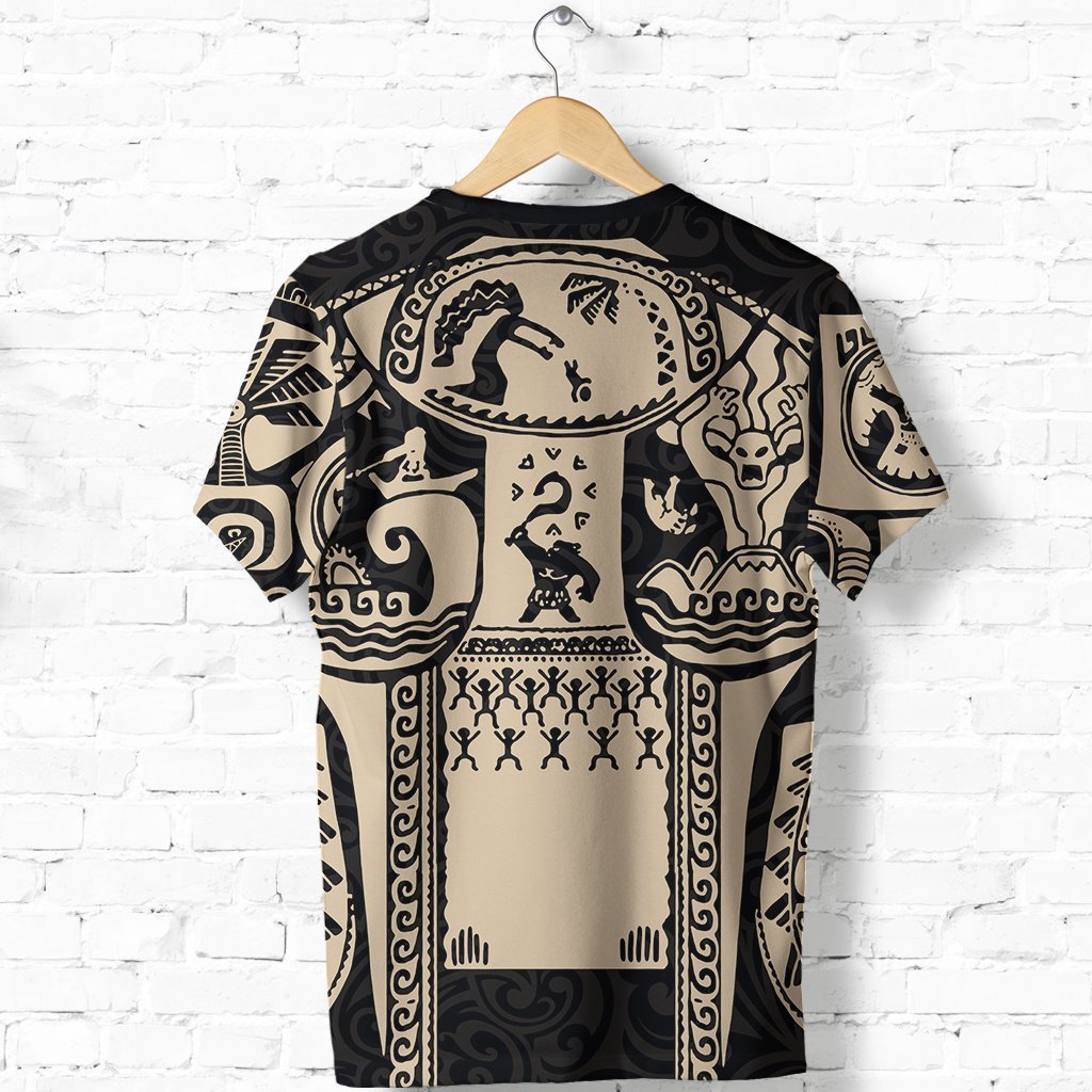 Maui polynesian tattoo all over print tshirt - back